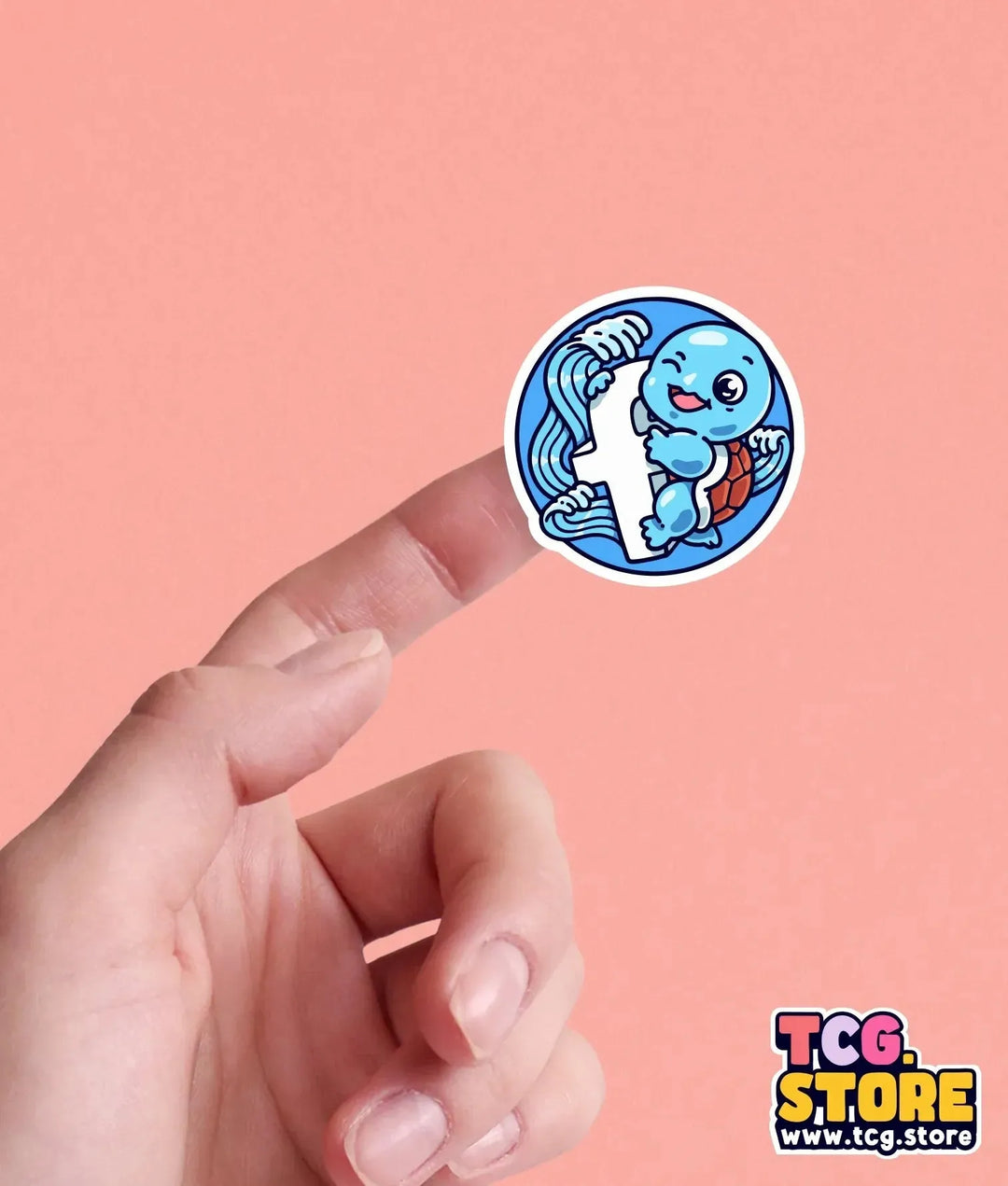 Pokemon Squirtle Sticker: Team Facebook