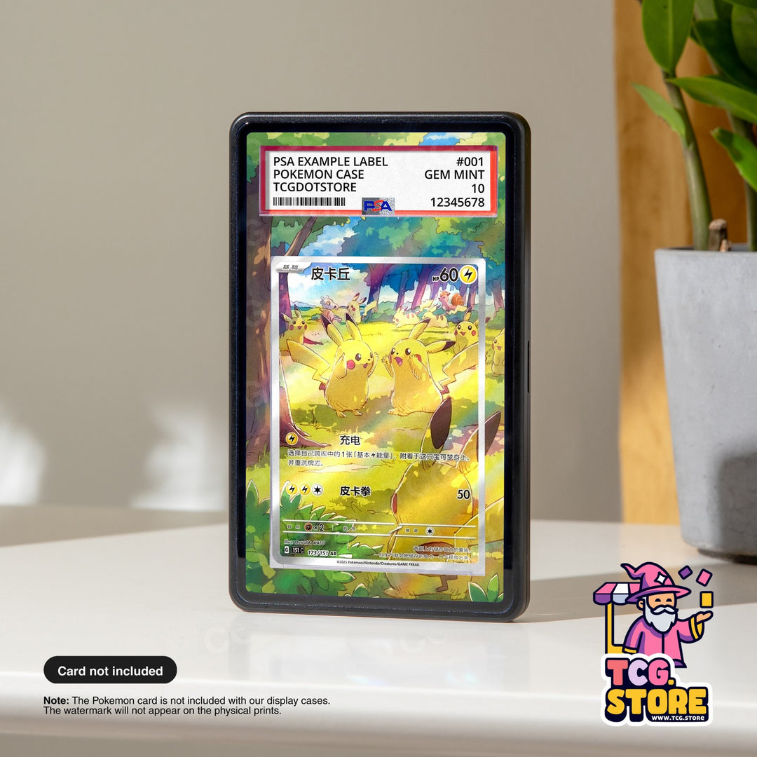 Pikachu 173/151 - Chinese 151 | Pokémon Graded Case Extended Artwork Display