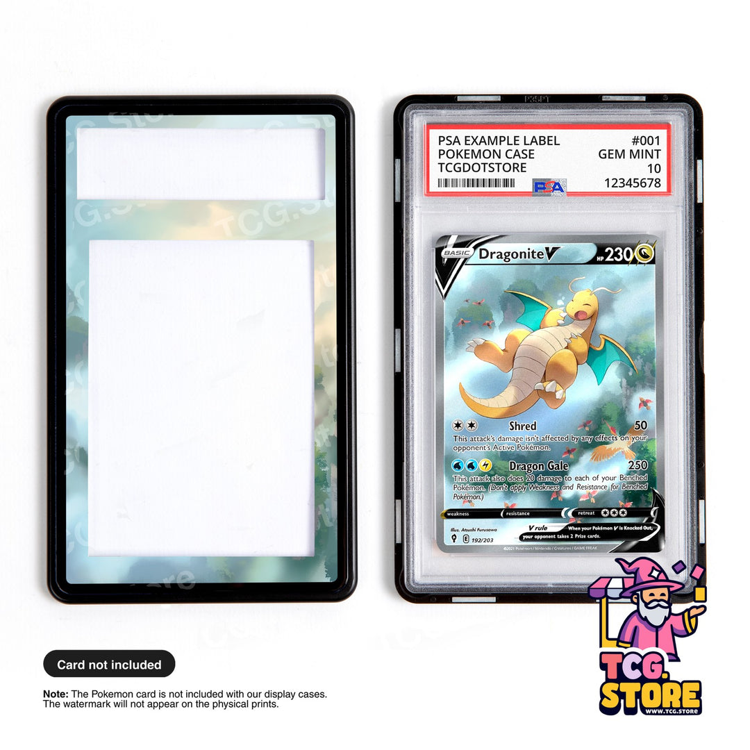 Dragonite V 192/203 - Evolving Skies | Pokémon Graded Case Extended Art Display
