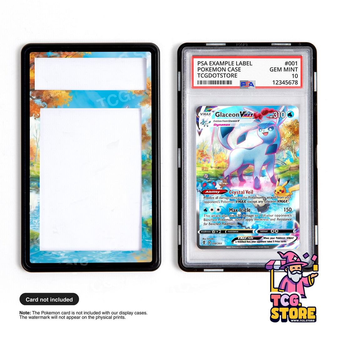 Glaceon VMAX 209/203 | Pokémon PSA/CGC Graded Card Case Extended Artwork Display