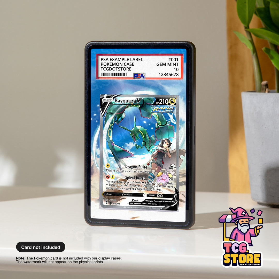 Rayquaza V 194/203 - Evolving Skies | Pokémon Graded Case Extended Art Display