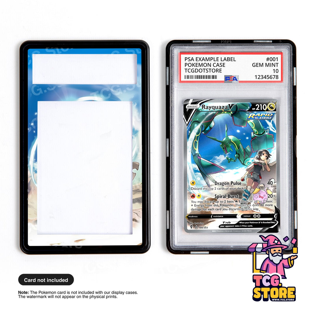 Rayquaza V 194/203 - Evolving Skies | Pokémon Graded Case Extended Art Display