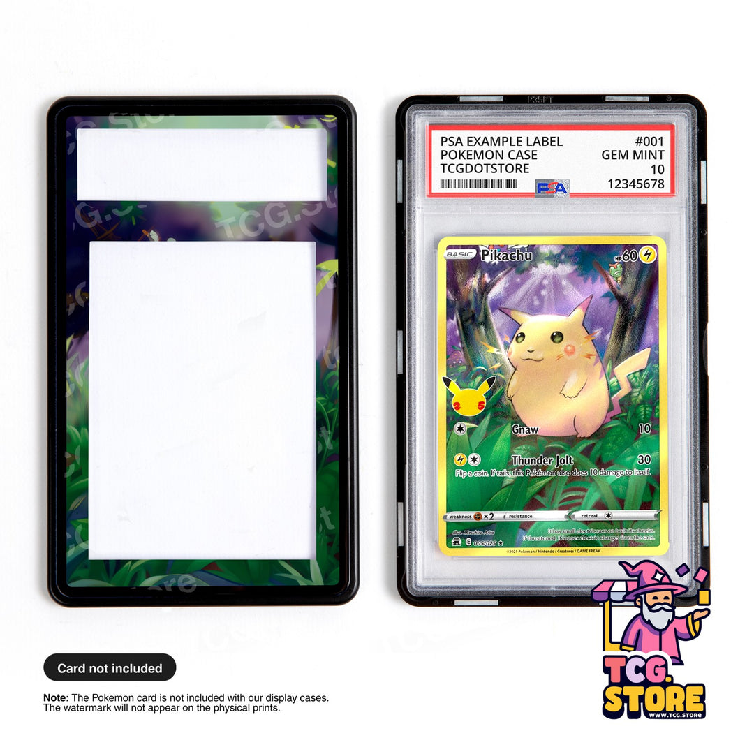Pikachu - 25th Celebrations Pokémon PSA/CGC Graded Case Extended Artwork Display