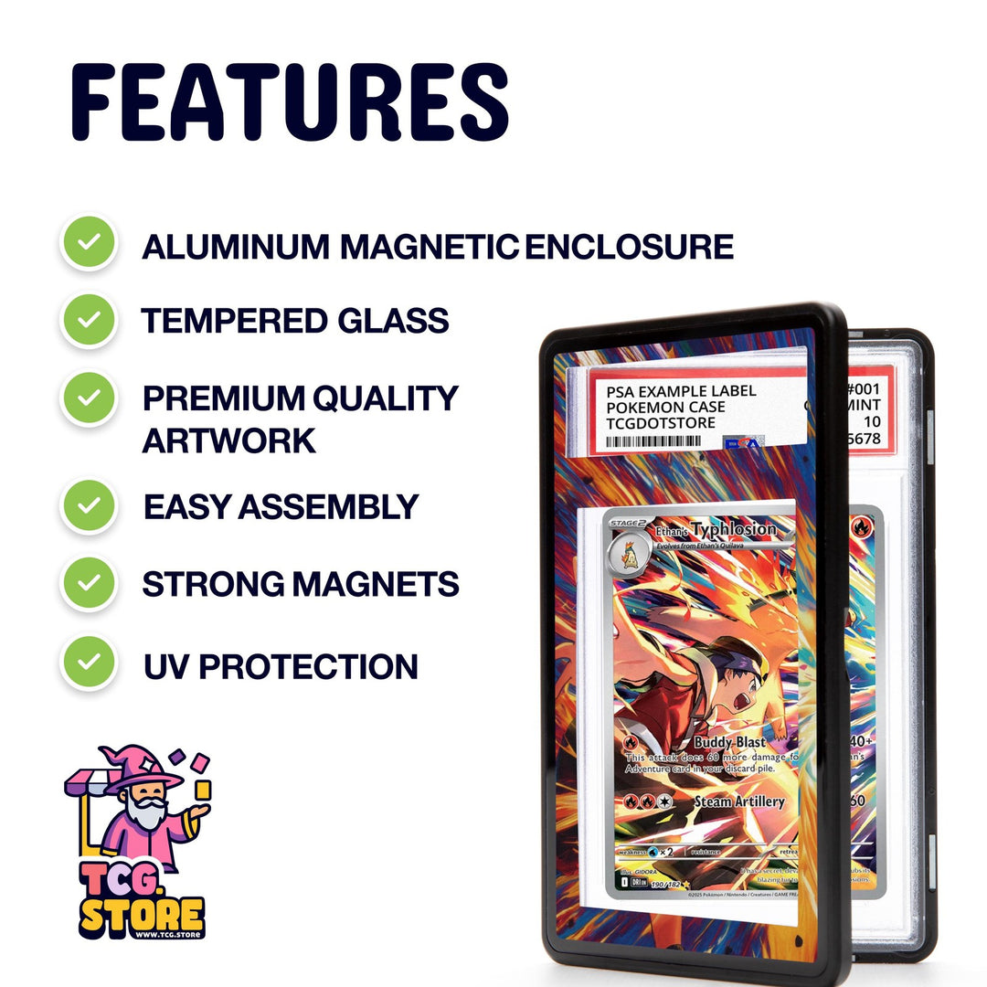 Tyranitar 222/193 | Pokémon PSA / CGC Graded Card Case Extended Artwork Display