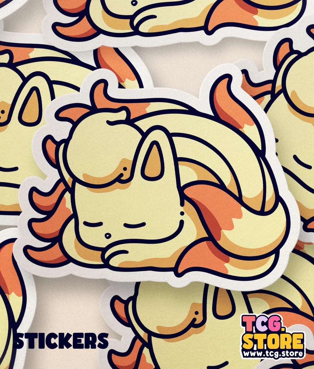 a bunch of stickers of a cartoon character