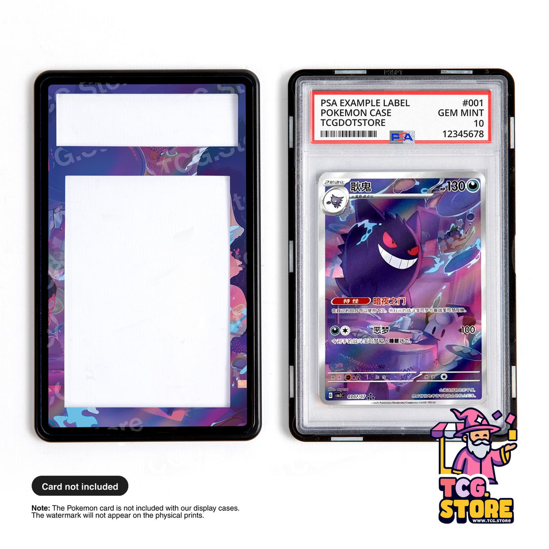Gengar 307 Pokemon Chinese Gem Pack 3 | Pokémon Graded Case Extended Art Display