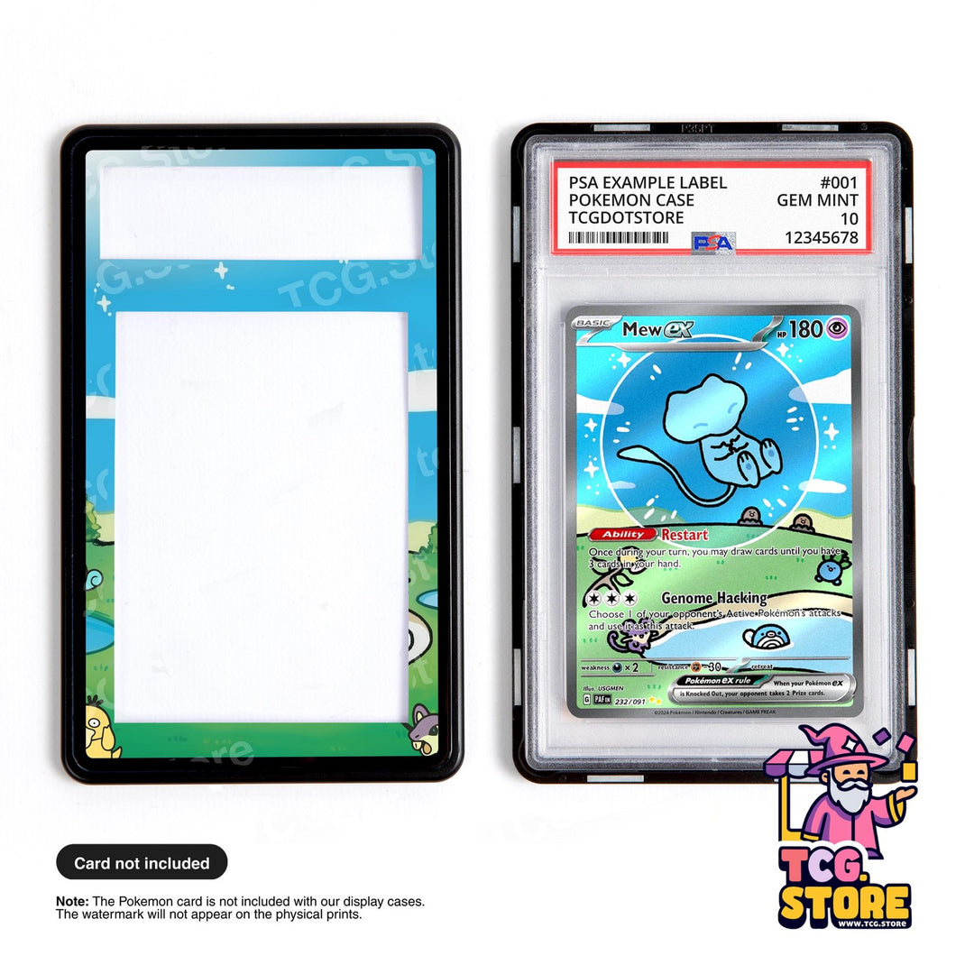 Mew Ex 232/91 | Pokémon PSA / CGC Graded Card Case Extended Artwork Display