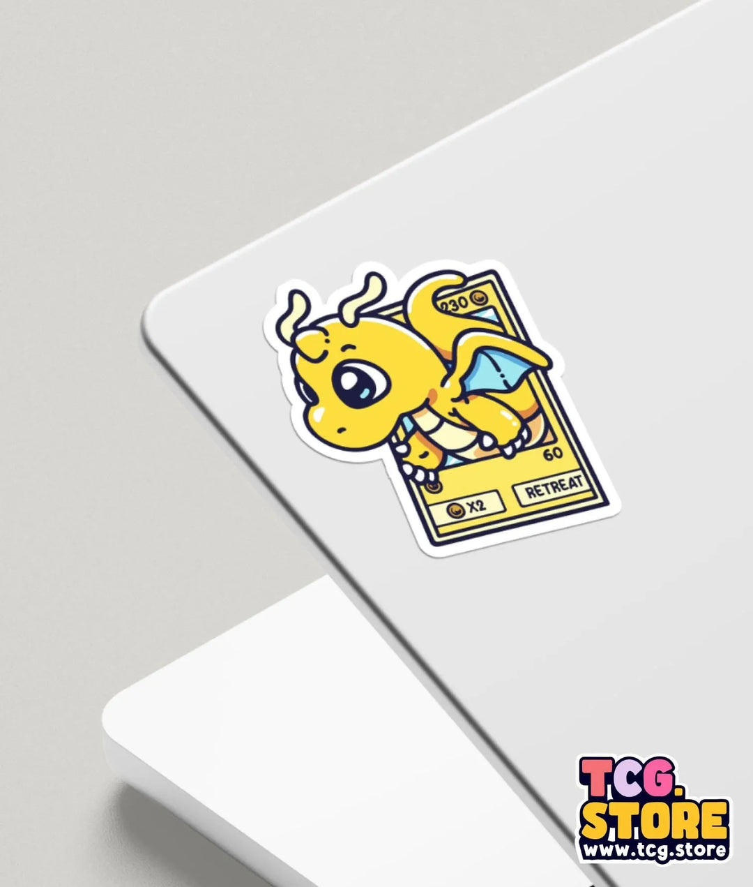 a close up of a sticker on a laptop
