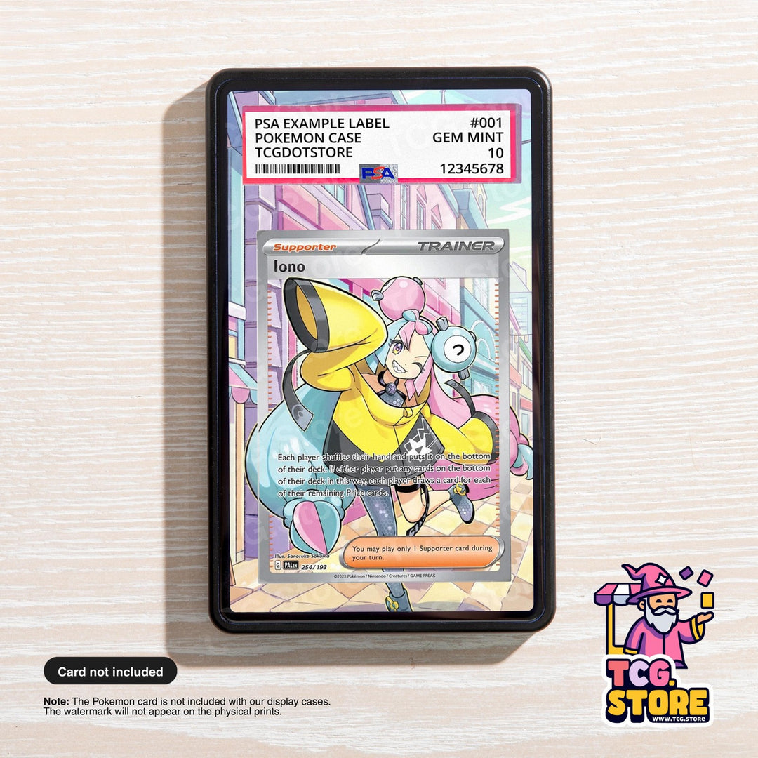 Iono 254/193 | Pokémon PSA / CGC Graded Card Case Extended Artwork Display