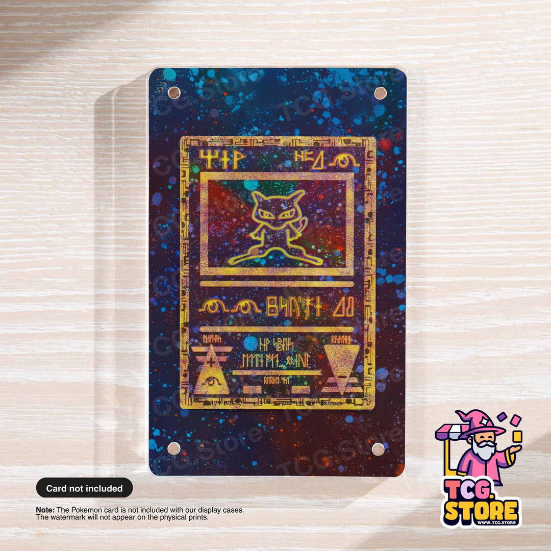 The image is a colorful and vibrant Pokemon card with a unique design, featuring a cat-like creature and various text elements.