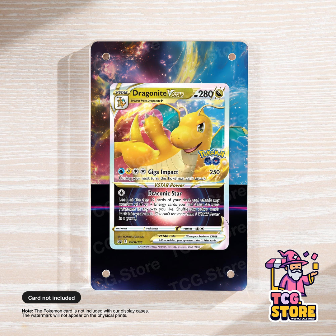 a dragonite viper Pokémon card with a colorful background and a detailed description of the card's features.