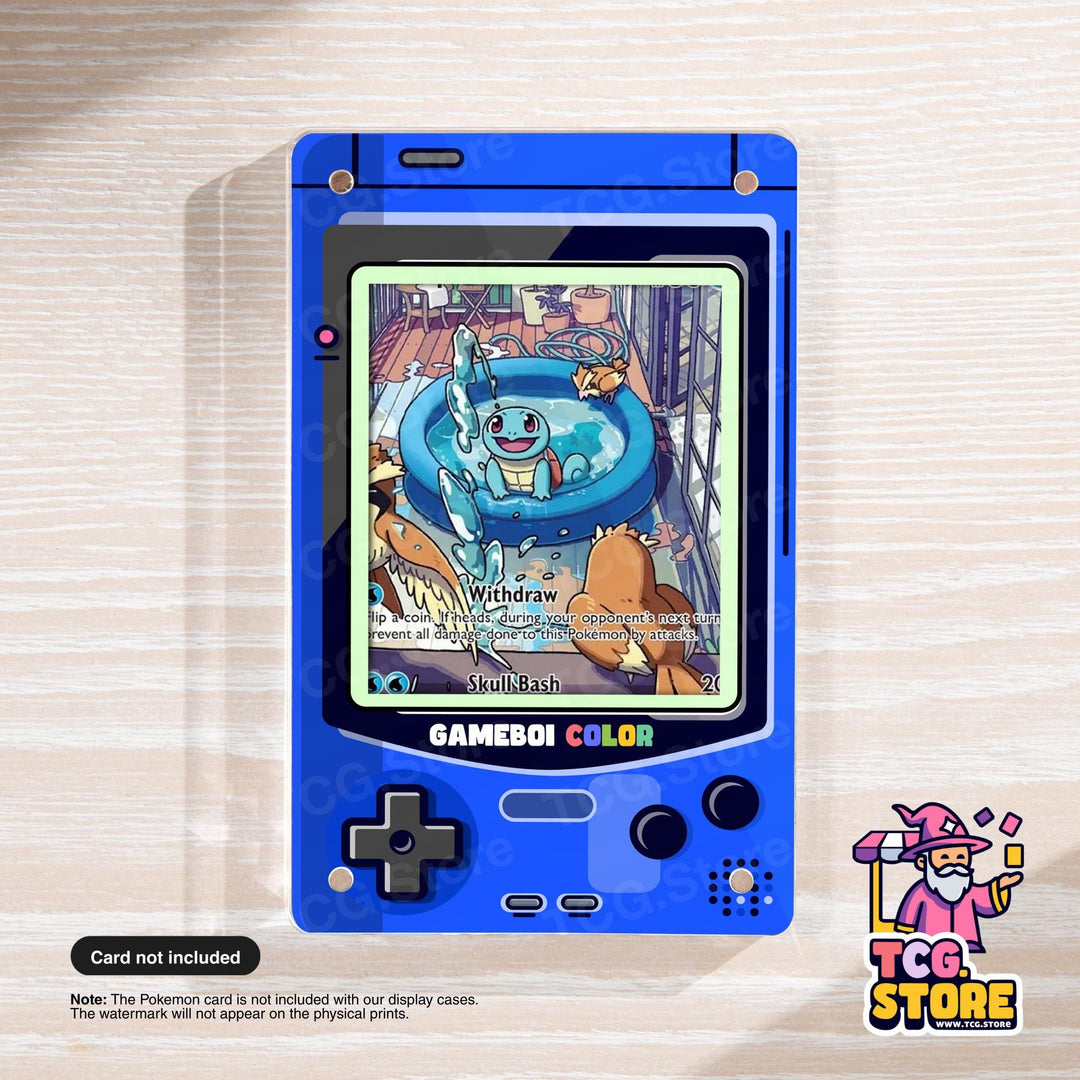 Blue Gameboy Color Pokémon Extended Art Display - TCG.Store - TCGDotStore