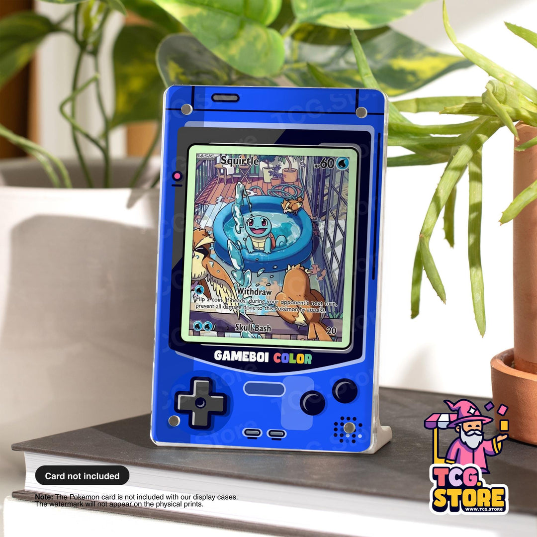 Blue Gameboy Color Pokémon Extended Art Display - TCG.Store - TCGDotStore