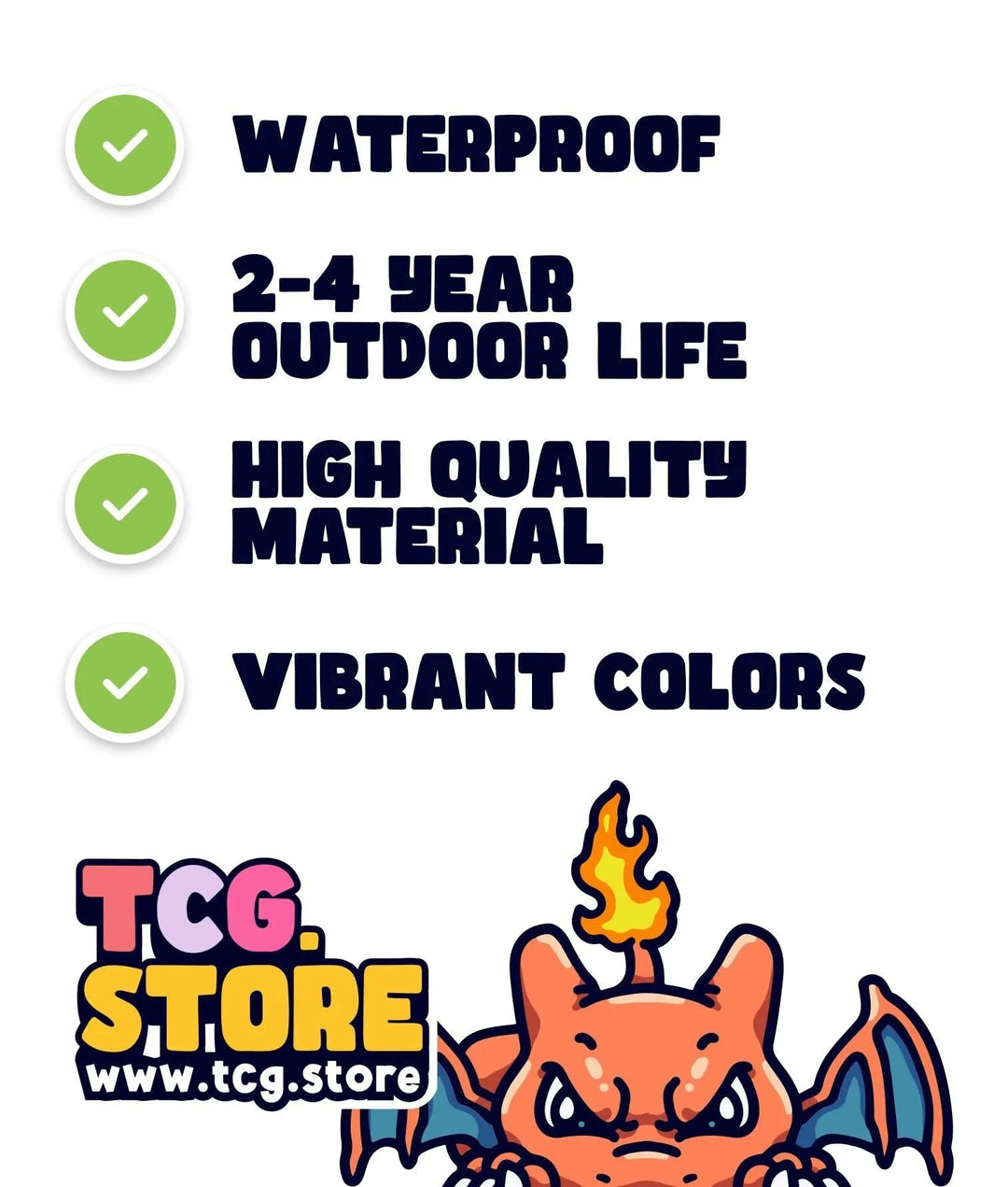 Charizard Pokemon Peeking Sticker - TCG.Store - TCGDotStore