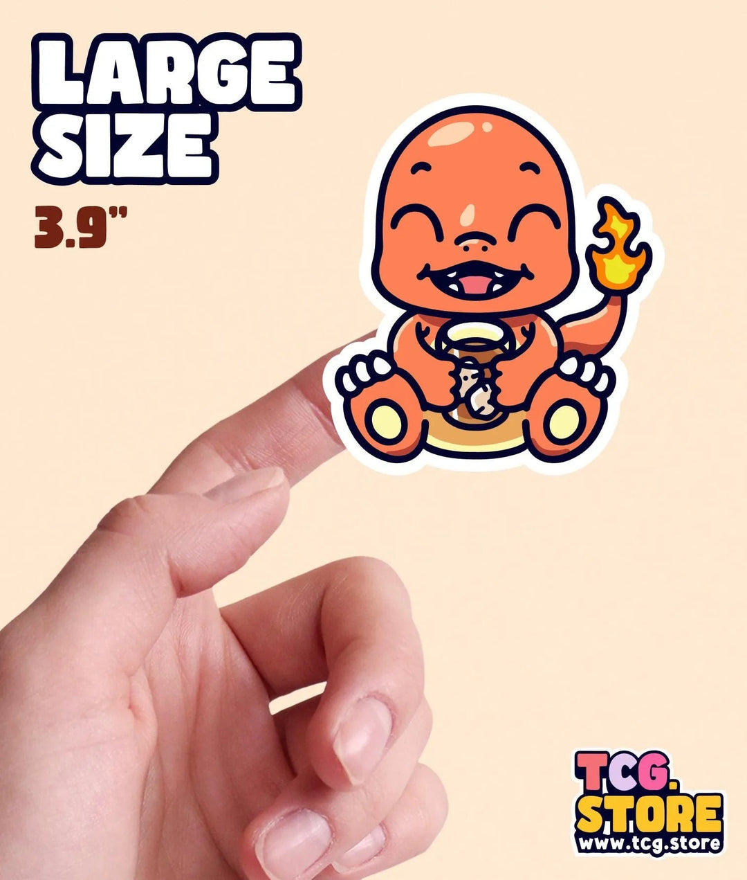 Charmander Boba Tea Sticker - TCG.Store - TCGDotStore