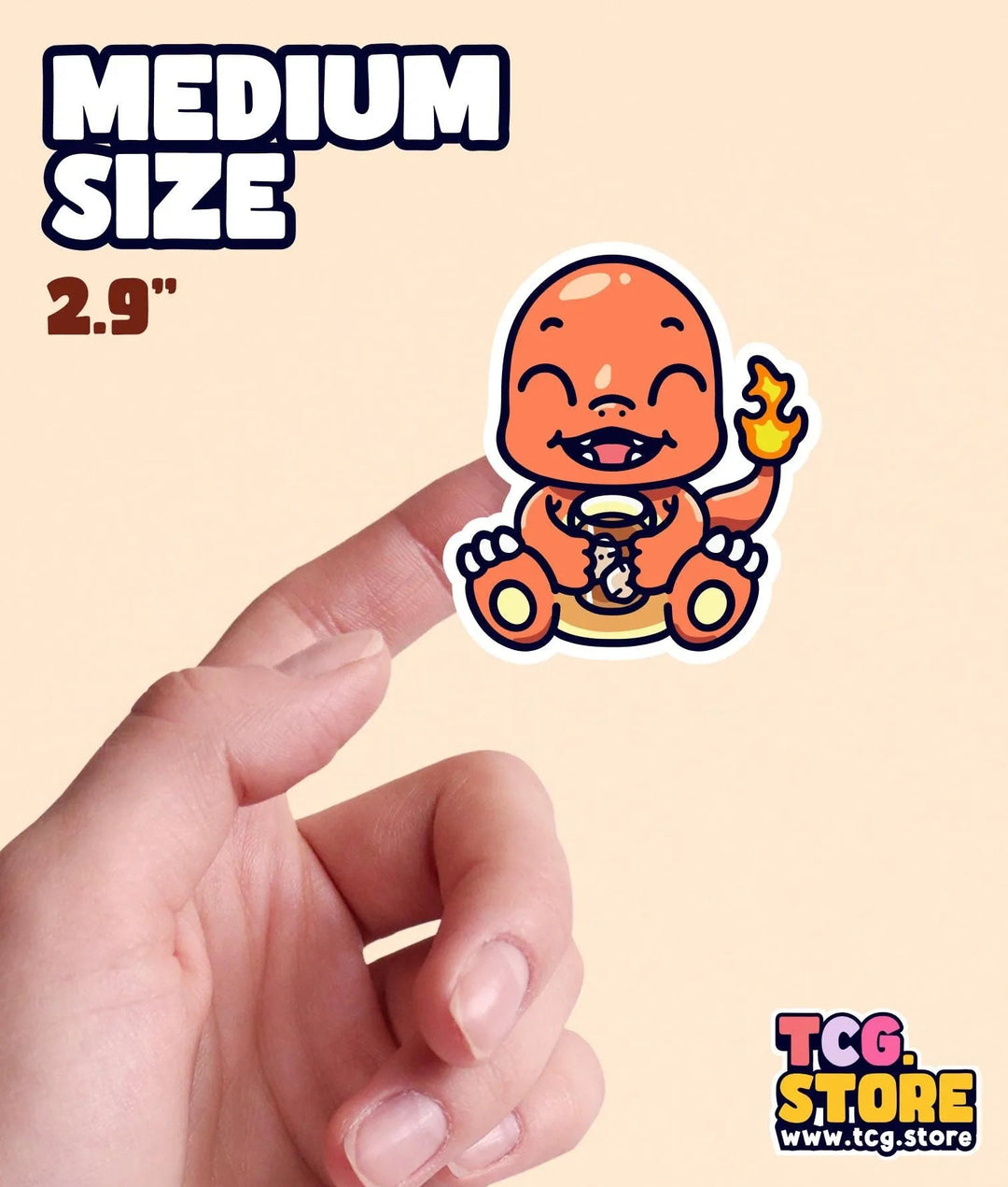 Charmander Boba Tea Sticker - TCG.Store - TCGDotStore