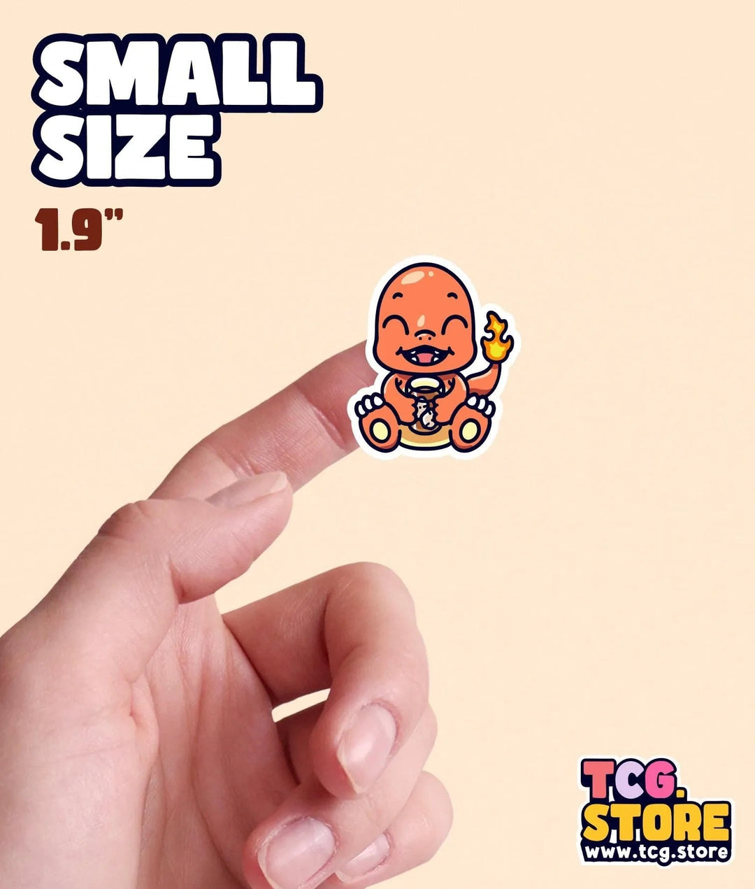 Charmander Boba Tea Sticker - TCG.Store - TCGDotStore