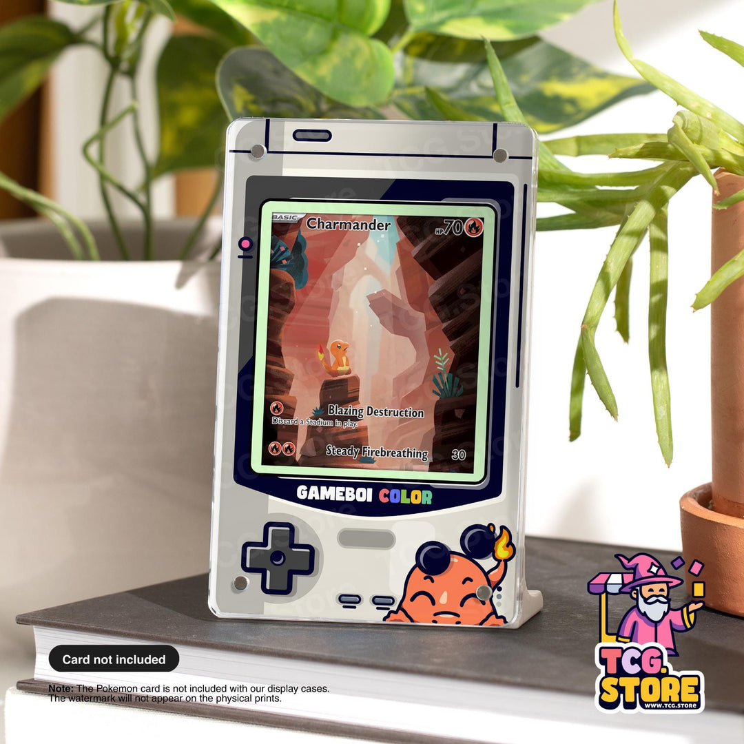 Charmander Gray Gameboy Color Pokémon Extended Art Display - TCG.Store - TCGDotStore