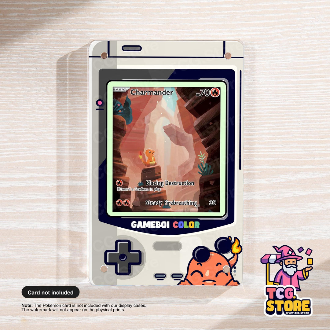 Charmander Gray Gameboy Color Pokémon Extended Art Display - TCG.Store - TCGDotStore