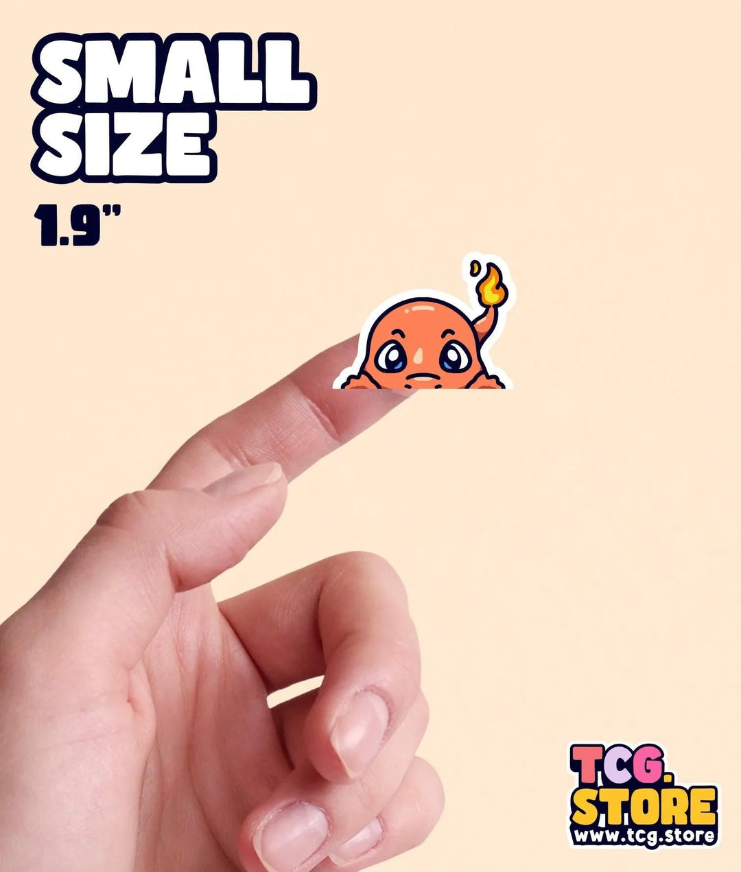 Charmander Peeking Pokemon Sticker - TCG.Store - TCGDotStore
