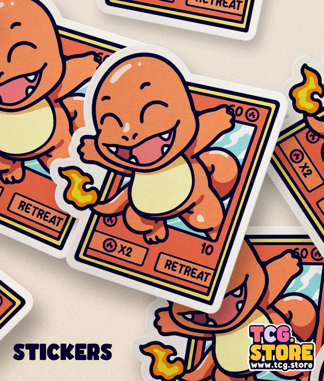 Charmander Pokemon Sticker - TCG.Store - TCGDotStore