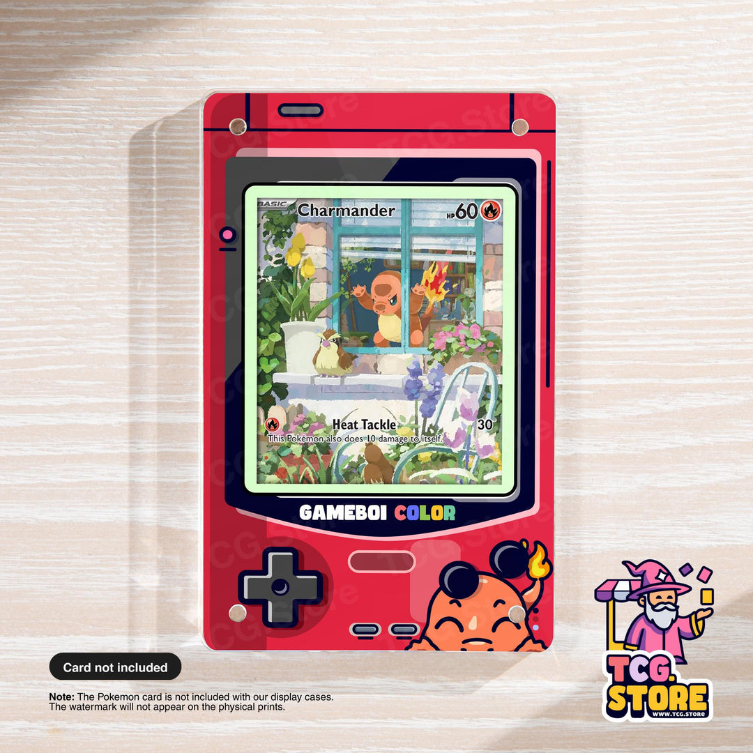 Charmander Red Gameboy Color Pokémon Extended Art Display - TCG.Store - TCGDotStore
