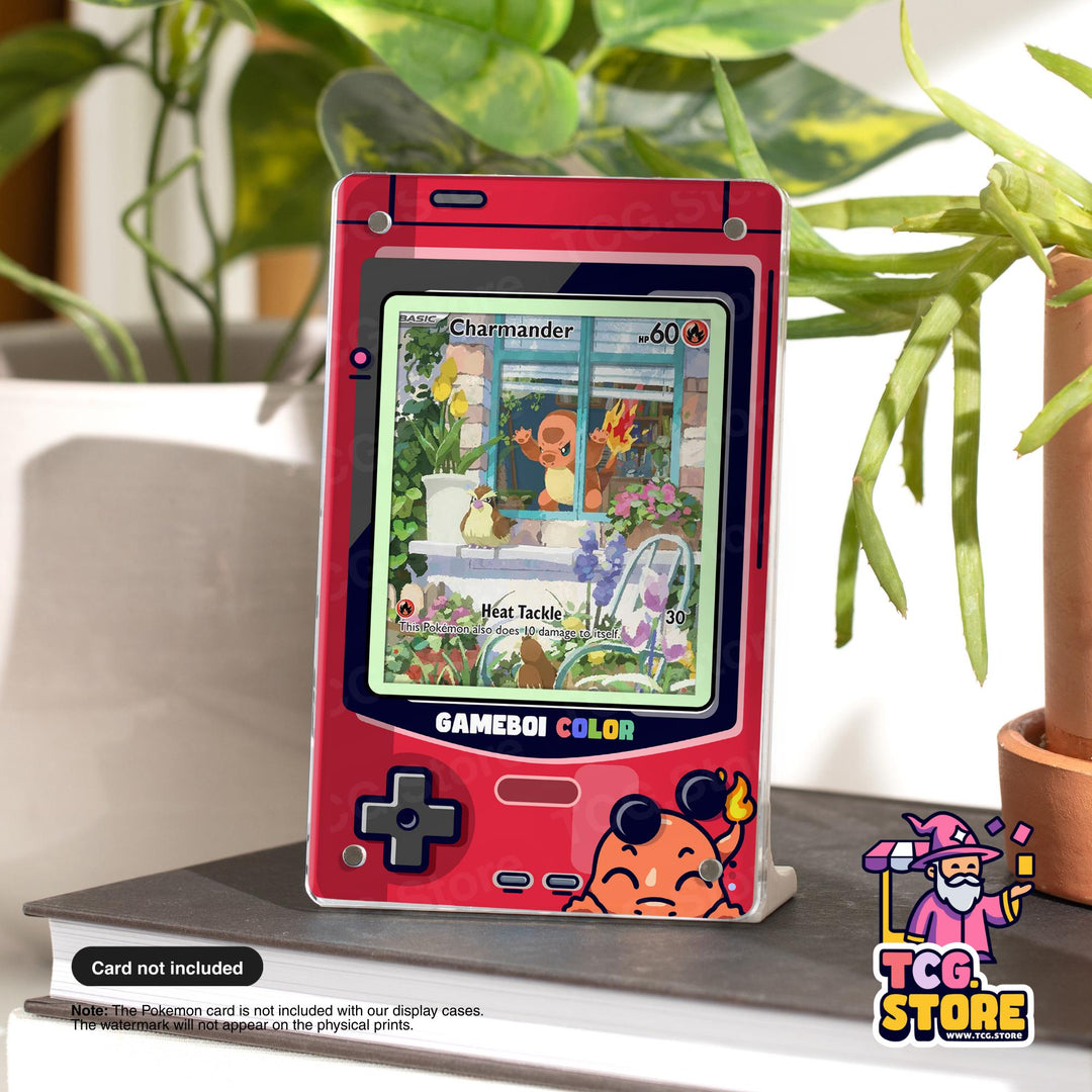 Charmander Red Gameboy Color Pokémon Extended Art Display - TCG.Store - TCGDotStore