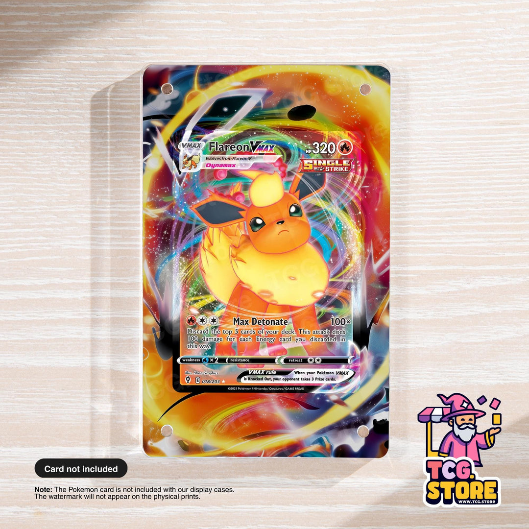 a Pokémon card with a colorful, abstract background and a Pokémon character.