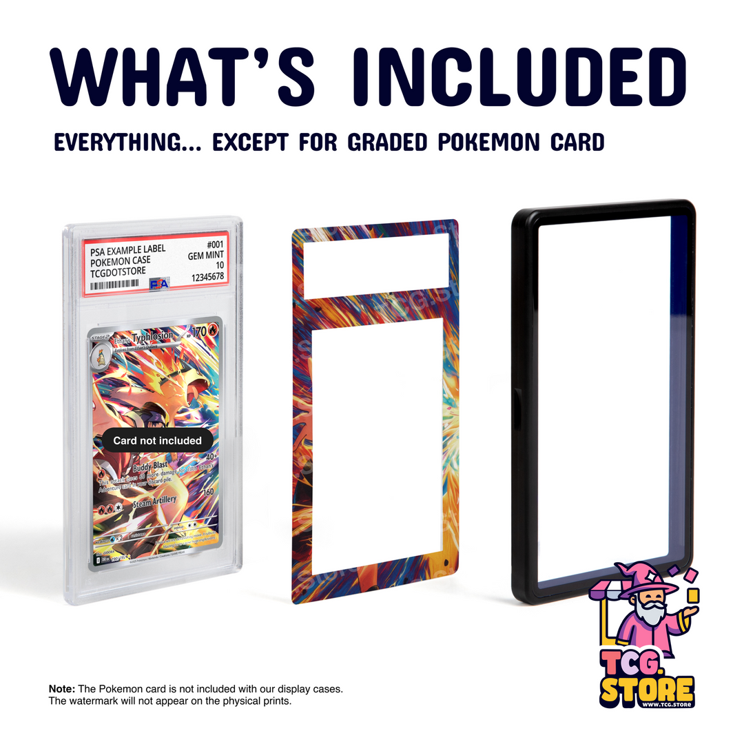 Iono's Kilowattrel 163/159 - Pokémon Graded Case Extended Art Display