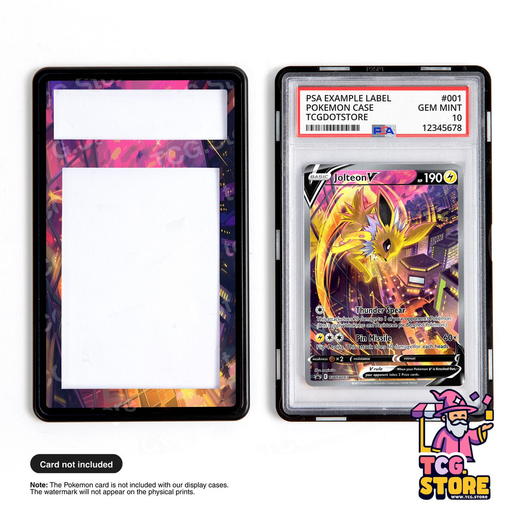Jolteon V SWSH183 - Sword & Shield | Pokémon Graded Case Extended Art Display