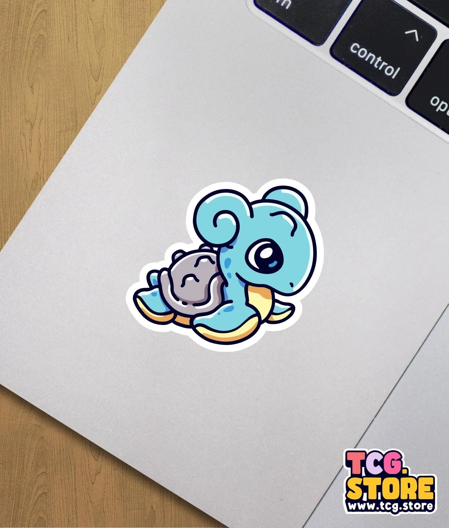 a sticker of an elephant holding a mouse