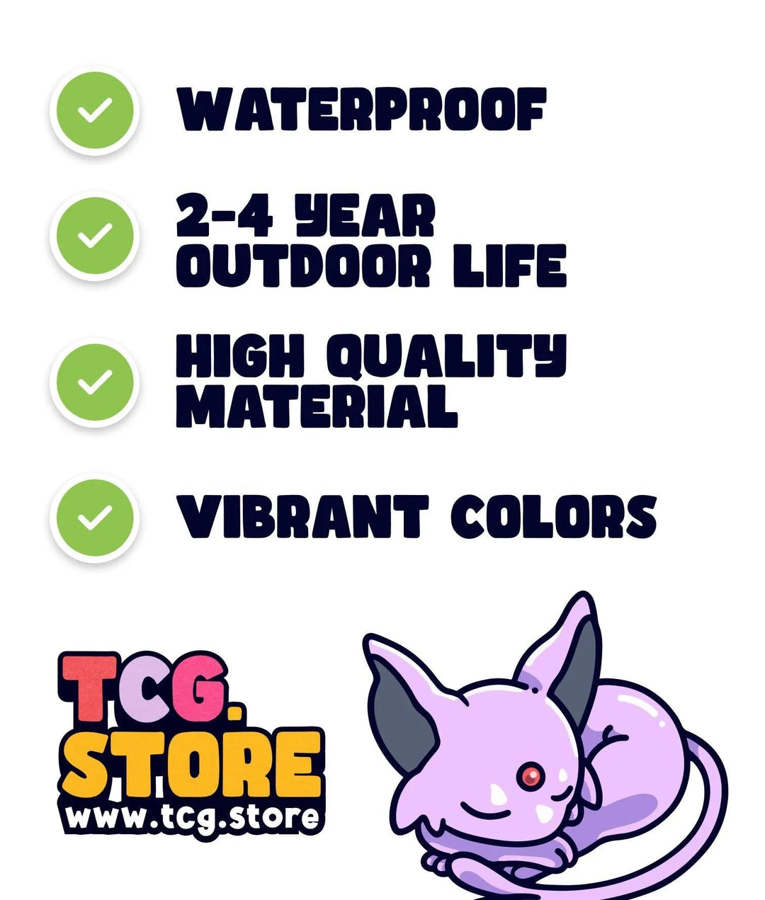 Espeon Pokemon Sticker - TCG.Store - TCGDotStore