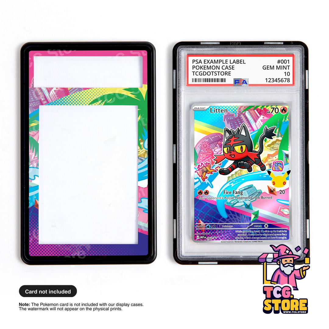 Litten 044 - Mega Evolution Promo | Pokémon Graded Case Extended Art Display