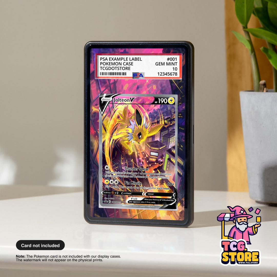 Jolteon V SWSH183 - Sword & Shield | Pokémon Graded Case Extended Art Display
