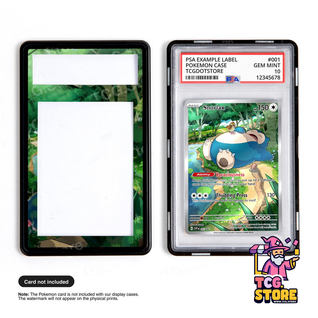 Snorlax 051 | Pokémon PSA / CGC Graded Card Case Extended Artwork Display