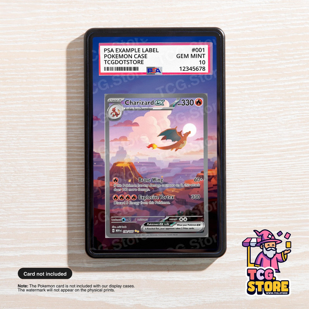 Charizard Ex 199/165 | Pokémon PSA / CGC Graded Card Case Extended Artwork Case