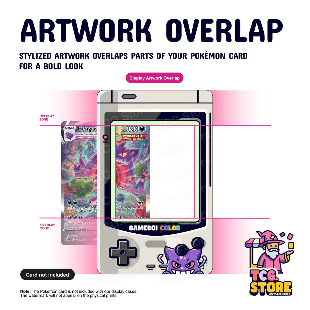 Gengar Gray Gameboy Color Pokémon Extended Art Display - TCG.Store - TCGDotStore