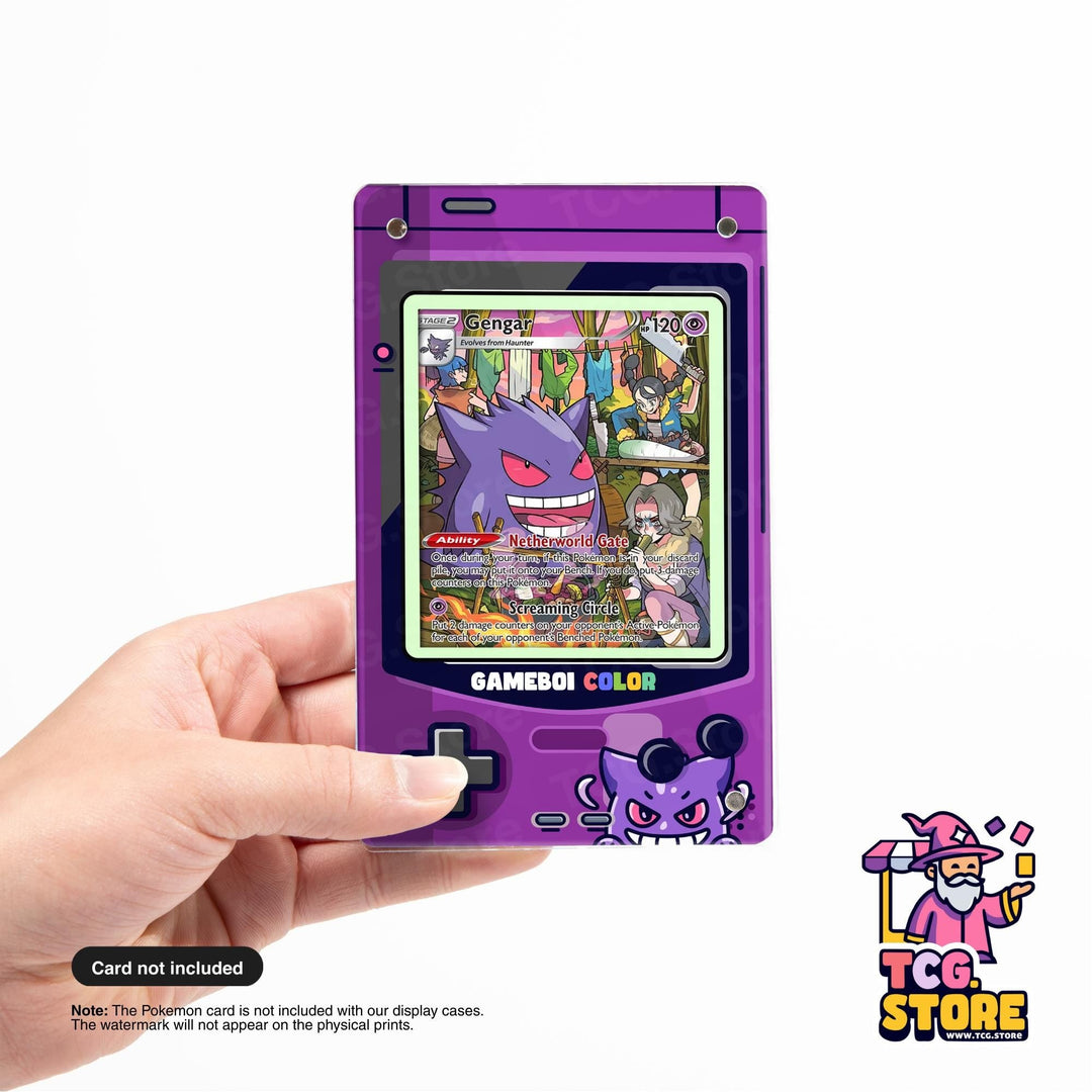Gengar Purple Gameboy Color Pokémon Extended Art Display - TCG.Store - TCGDotStore