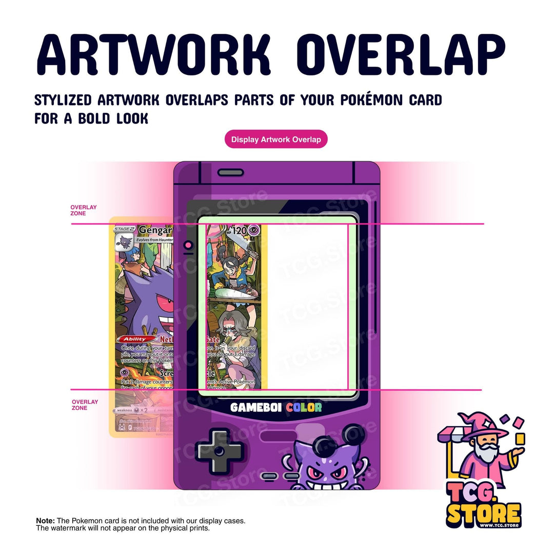 Gengar Purple Gameboy Color Pokémon Extended Art Display - TCG.Store - TCGDotStore