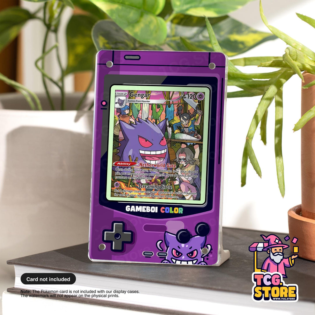 Gengar Purple Gameboy Color Pokémon Extended Art Display - TCG.Store - TCGDotStore