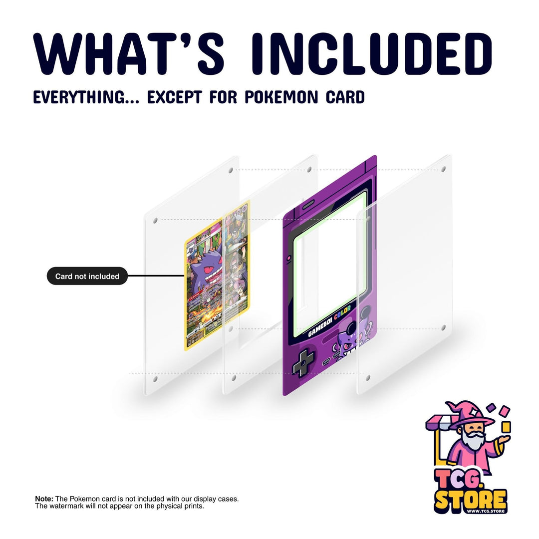 Gengar Purple Gameboy Color Pokémon Extended Art Display - TCG.Store - TCGDotStore