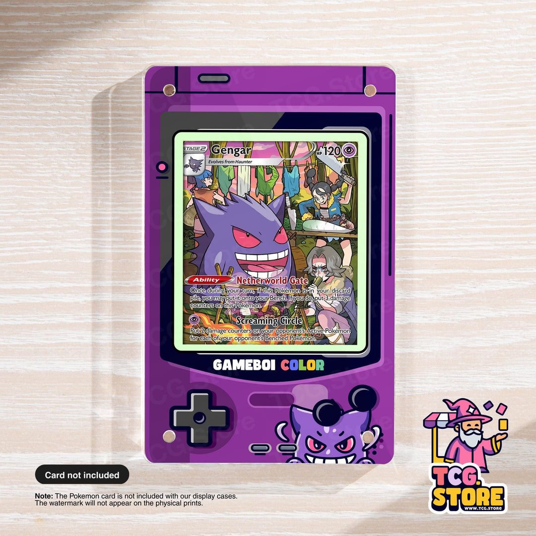 Gengar Purple Gameboy Color Pokémon Extended Art Display - TCG.Store - TCGDotStore