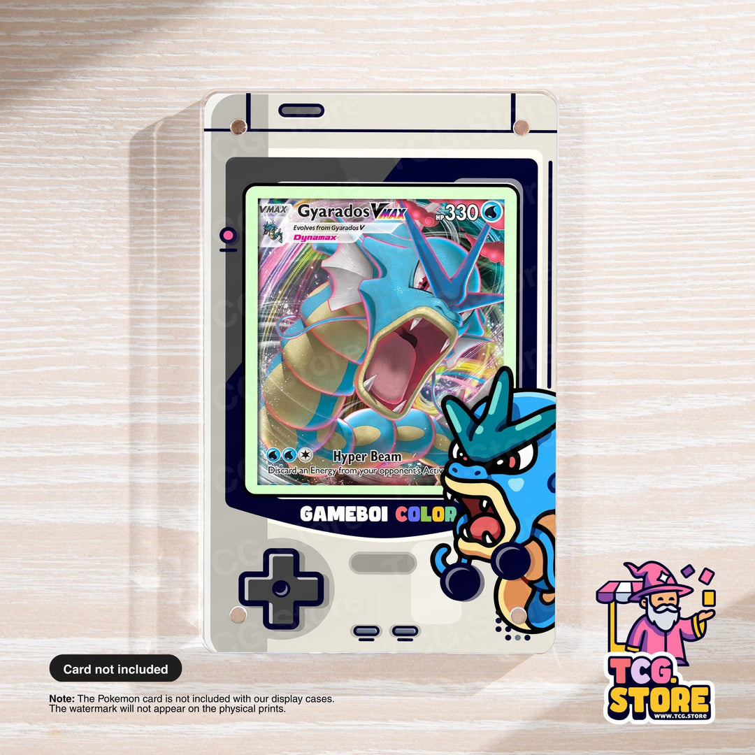 Gyarados Gray Gameboy Color Pokémon Extended Art Display - TCG.Store - TCGDotStore