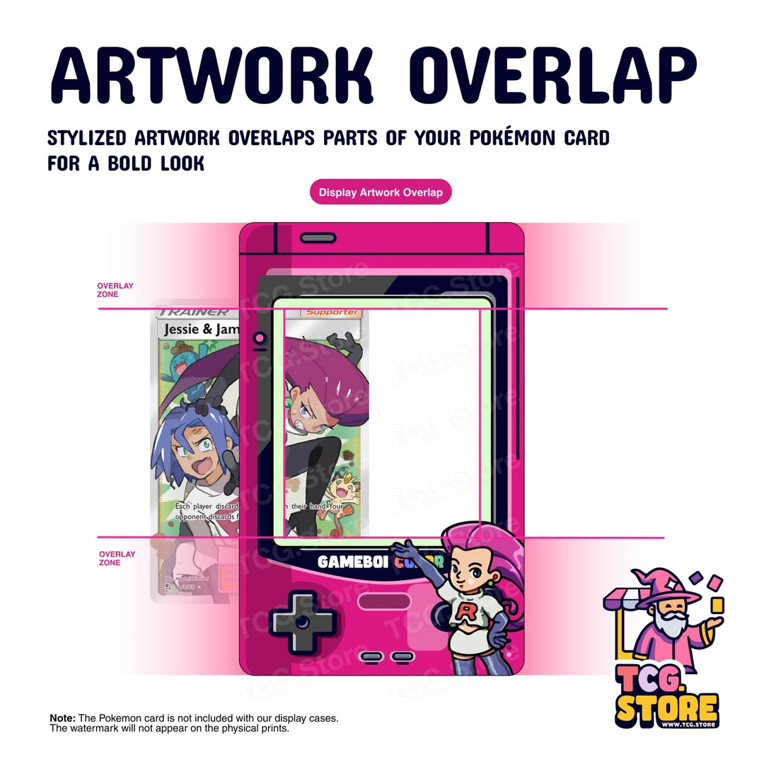 Jessie Pink Gameboy Color Pokémon Extended Art Display - TCG.Store - TCGDotStore