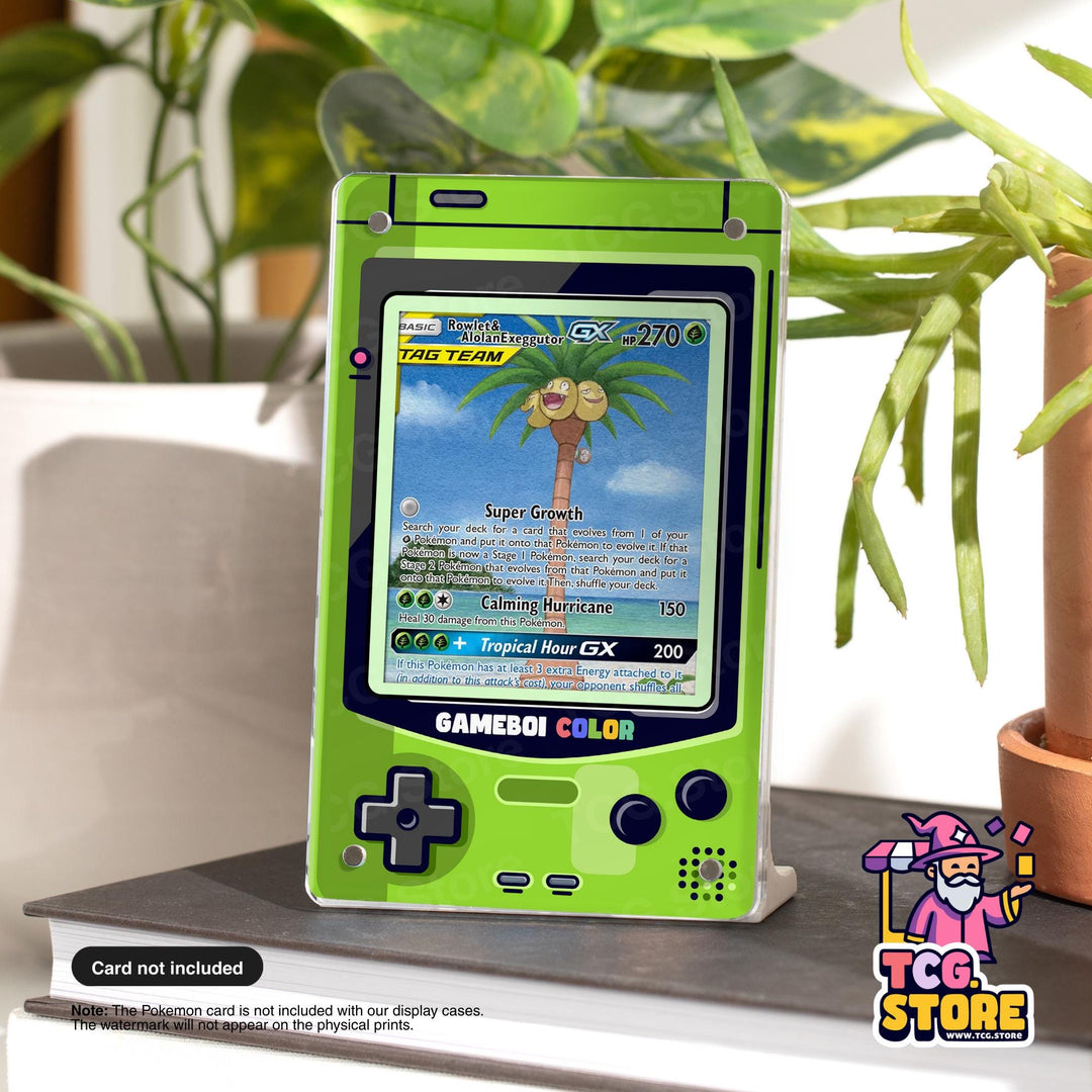 Kiwi Green Gameboy Color Pokémon Extended Art Display - TCG.Store - TCGDotStore