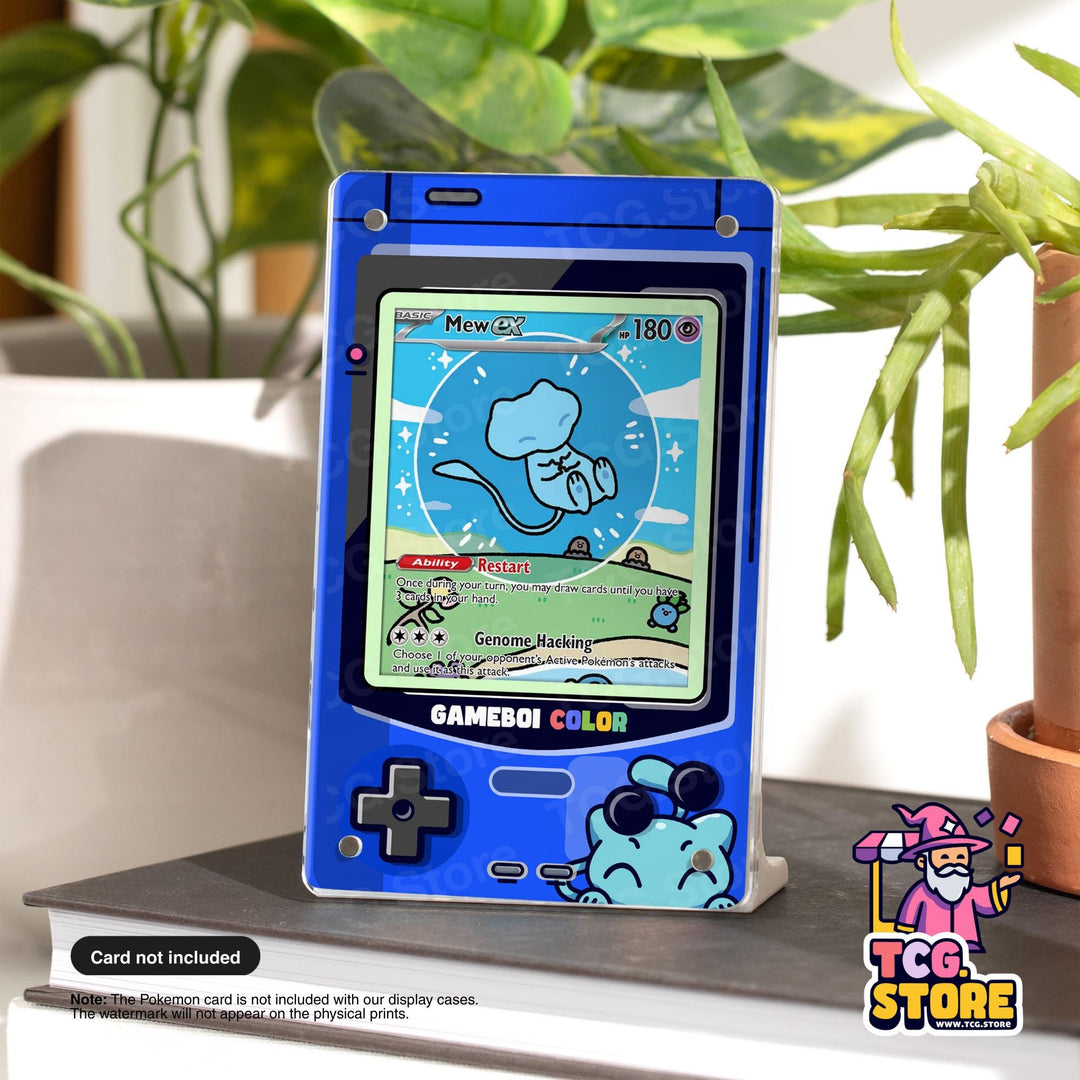 Mew Shining Blue Gameboy Color Pokémon Extended Art Display - TCG.Store - TCGDotStore