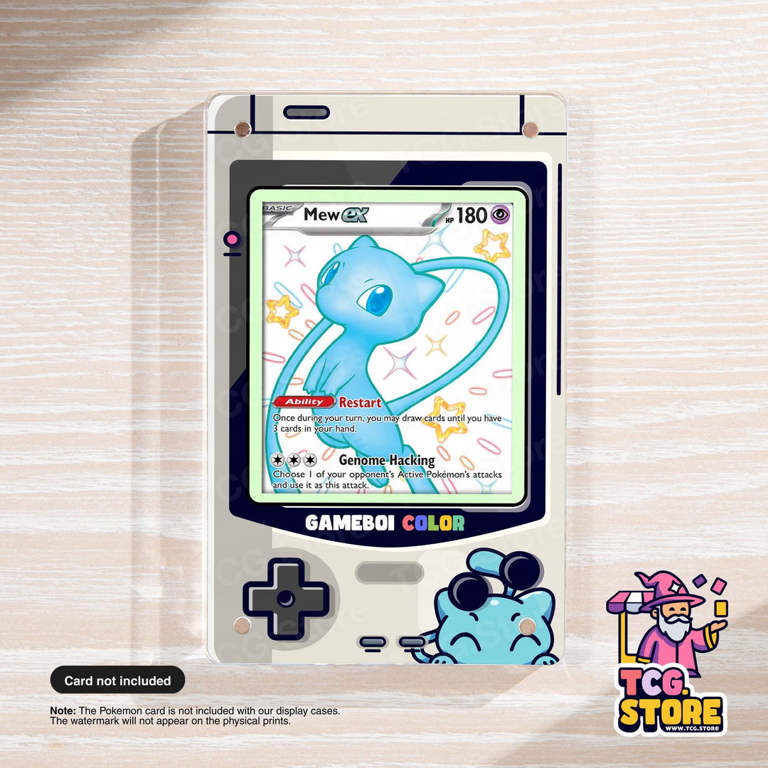 Mew Shining Gray Gameboy Color Pokémon Extended Art Display - TCG.Store - TCGDotStore