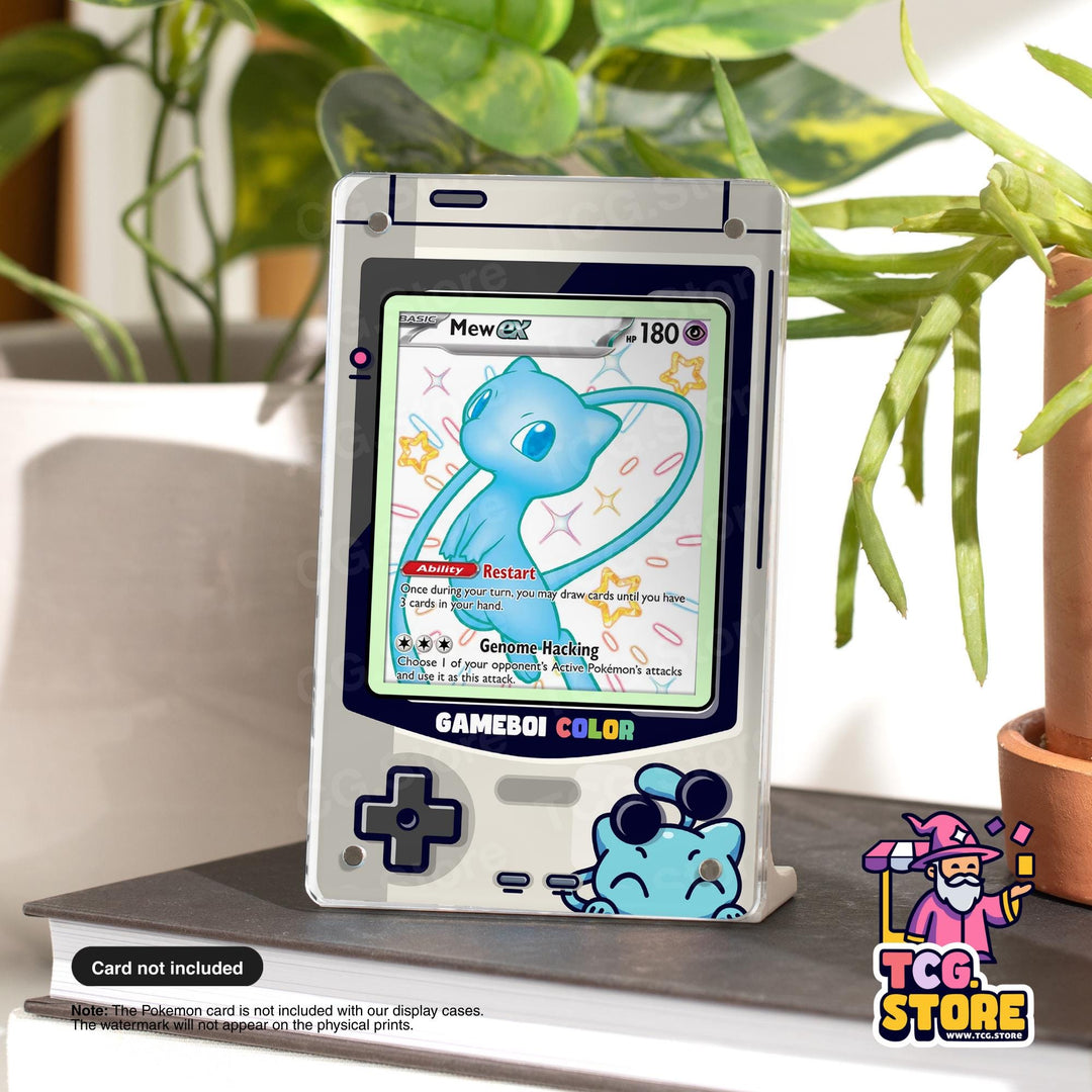 Mew Shining Gray Gameboy Color Pokémon Extended Art Display - TCG.Store - TCGDotStore