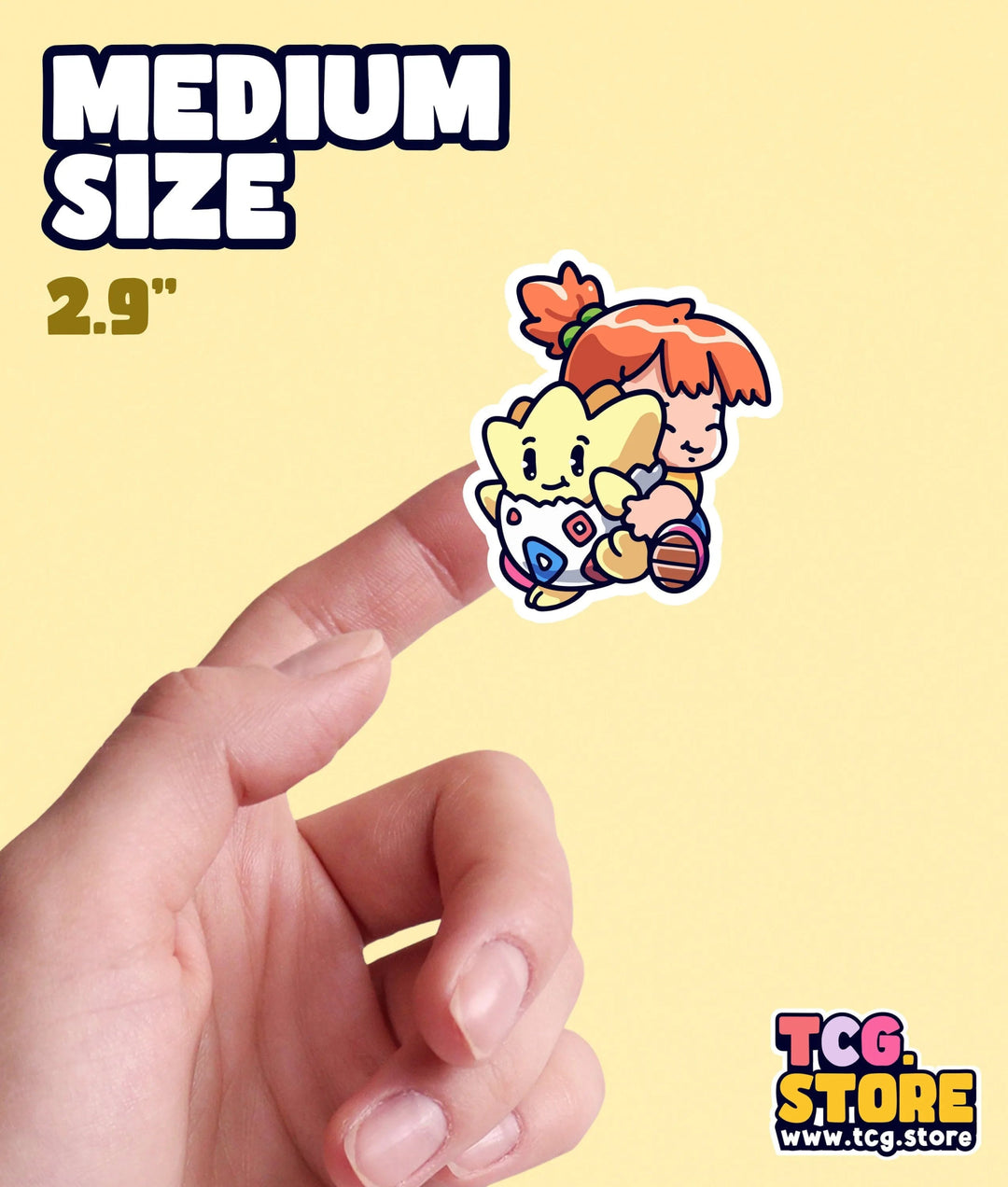 Misty Hugging Togepi Pokemon Sticker - TCG.Store - TCGDotStore