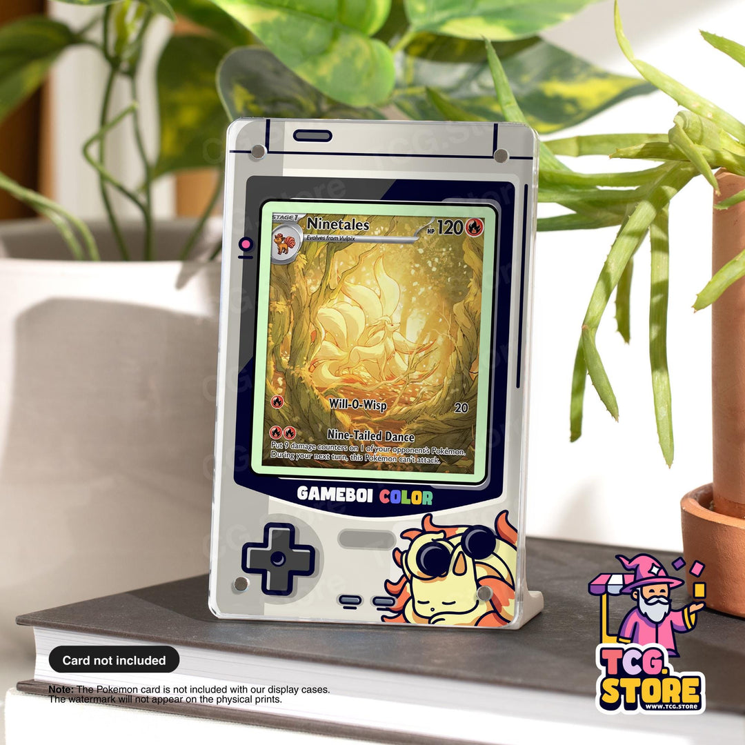 Ninetales Gray Gameboy Color Pokémon Extended Art Display - TCG.Store - TCGDotStore